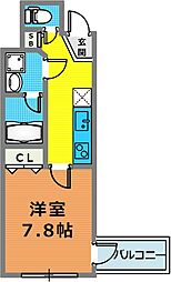 GKRESIDENCE 1Kの間取図画像