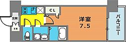 神戸市兵庫区東山町2丁目マンション 1Kの間取図画像