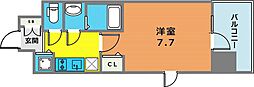 アドバンス三宮グルーブ 1Kの間取図画像