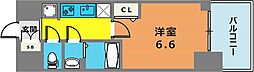 プレサンスハーバーランドアンド・シー 1Kの間取図画像