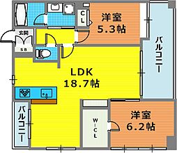 ワコーレアーバンステージ三宮 2階/201