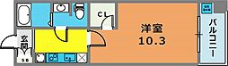 グラン・シーマ 1Kの間取図画像