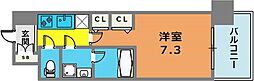 スプランディッド神戸北野 1Kの間取図画像