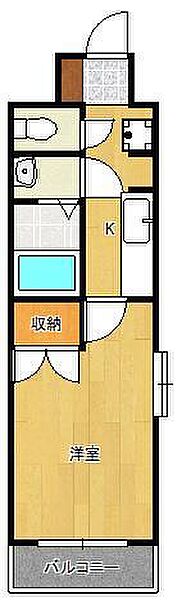 HAMIEL KOKURA ｜福岡県北九州市小倉北区中津口1丁目(賃貸マンション1K・8階・24.94㎡)の写真 その2