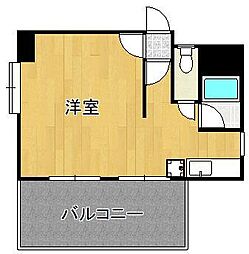 ルフラン東新町 ワンルームの間取図画像