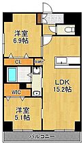 福岡県北九州市小倉北区京町4丁目（賃貸マンション2LDK・5階・60.48㎡） その2