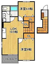 カルムフローレ  ｜ 福岡県北九州市小倉北区中津口1丁目（賃貸アパート2LDK・2階・51.67㎡） その2