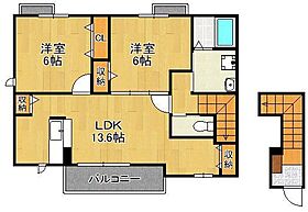 Ｎｅｏエミサト　B棟  ｜ 福岡県北九州市門司区吉志5丁目（賃貸アパート2LDK・2階・62.45㎡） その2