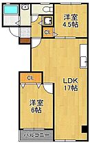 中津口小住ビル  ｜ 福岡県北九州市小倉北区中津口1丁目（賃貸マンション2LDK・4階・57.50㎡） その2