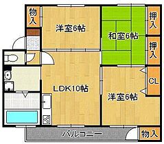 グリーンマンション富野  ｜ 福岡県北九州市小倉北区上富野4丁目（賃貸マンション3LDK・3階・72.00㎡） その2