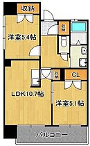 REZIA小倉  ｜ 福岡県北九州市小倉北区京町4丁目（賃貸マンション2LDK・12階・52.83㎡） その2