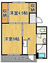 ビレッジハウス白野江3号棟  ｜ 福岡県北九州市門司区白野江2丁目（賃貸マンション2K・2階・33.54㎡） その2