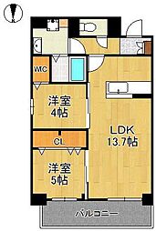 間取図画像 2LDK
