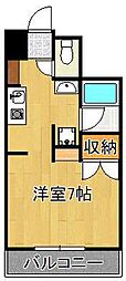 サルヴァトーレ東小倉 1Kの間取図画像