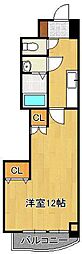 デザイナープリンセス77 1Kの間取図画像