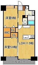 ベルステージ 2LDKの間取図画像
