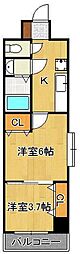 デザイナープリンセス77 2Kの間取図画像