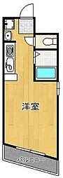メゾンドエール ワンルームの間取図画像
