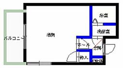 シティハイツ中津口 ワンルームの間取図画像