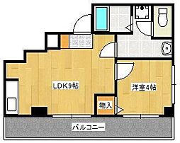 マキシム中津口 1LDKの間取図画像