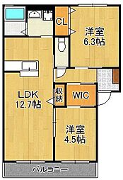 クラヴィエ赤坂A 2階/-