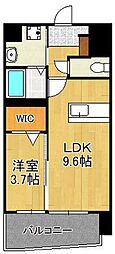 MIDTERRACE 1LDKの間取図画像