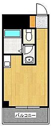 第一古船場マンション ワンルームの間取図画像