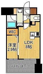 グランフォーレ小倉シティタワー 1LDKの間取図画像