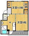 ビレッジハウス畑2棟2階4.1万円