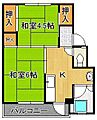 ビレッジハウス畑2棟2階3.6万円