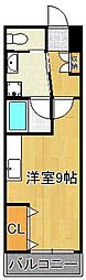 CPタワー ワンルームの間取図画像
