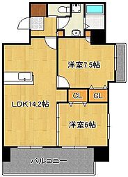 FeLt127 2LDKの間取図画像