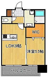 アクシオ小倉 1LDKの間取図画像