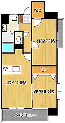 リオグランデ 2LDKの間取図画像