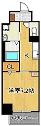 the STAGE 中津口 1Kの間取図画像