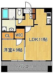 門司ポロニア 1LDKの間取図画像