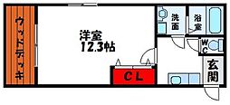 間取図画像 1K