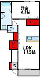 間取図画像 1LDK