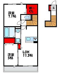 JR鹿児島本線 東福間駅 徒歩7分 2階/-