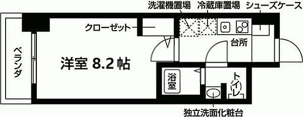 ヴェッセル幅下 205｜愛知県名古屋市西区幅下２丁目(賃貸マンション1K・2階・24.06㎡)の写真 その2