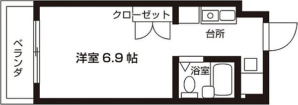 アーバンクレスト岳見 206｜愛知県名古屋市瑞穂区岳見町６丁目(賃貸マンション1R・2階・17.89㎡)の写真 その2