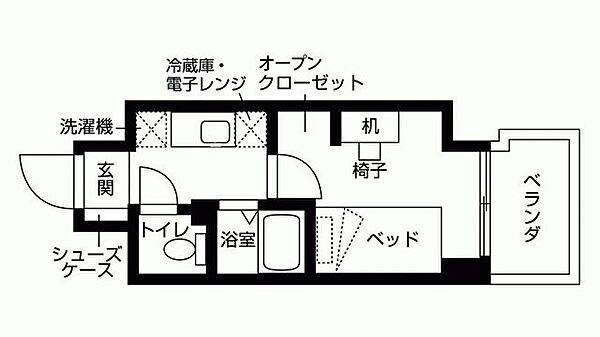 KDXレジデンス神戸元町（旧リビオセゾン神戸元町） 910｜兵庫県神戸市中央区北長狭通５丁目(賃貸マンション1R・9階・18.25㎡)の写真 その2