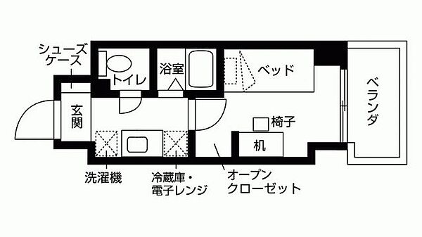 KDXレジデンス神戸元町（旧リビオセゾン神戸元町） 608｜兵庫県神戸市中央区北長狭通５丁目(賃貸マンション1R・6階・17.60㎡)の写真 その2