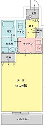 第1つきみビル 1Kの間取図画像