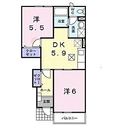 コンフォール湖北 1階