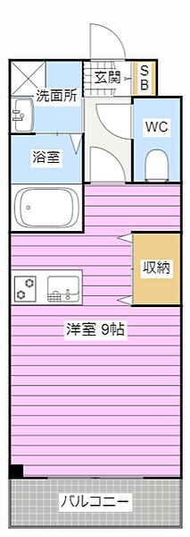 第二我心ヶ丘マンション 308｜静岡県浜松市中央区布橋３丁目(賃貸マンション1R・3階・24.80㎡)の写真 その2