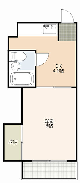 竹内マンション J｜静岡県浜松市中央区佐藤１丁目(賃貸マンション1DK・1階・22.00㎡)の写真 その2