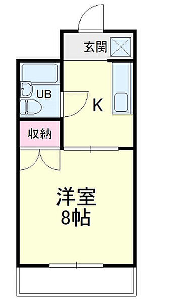 メゾン池の沢 405｜静岡県浜松市中央区広沢３丁目(賃貸マンション1K・4階・22.00㎡)の写真 その2