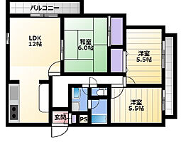 グランフォルム 103 ｜ 静岡県浜松市中央区富塚町（賃貸マンション3LDK・3階・68.85㎡） その2