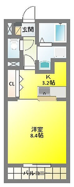 アドバンシティマルモ 505｜静岡県浜松市中央区海老塚２丁目(賃貸マンション1K・5階・28.99㎡)の写真 その2